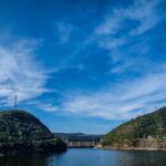 A majestic dam on the Krishna River, offering scenic views and engineering marvels.