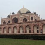 Humayun’s Tomb’s red sandstone dome and lush gardens in Delhi