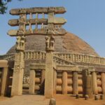 Sanchi Stupa’s majestic dome and ornate gateways under a serene Madhya Pradesh sky