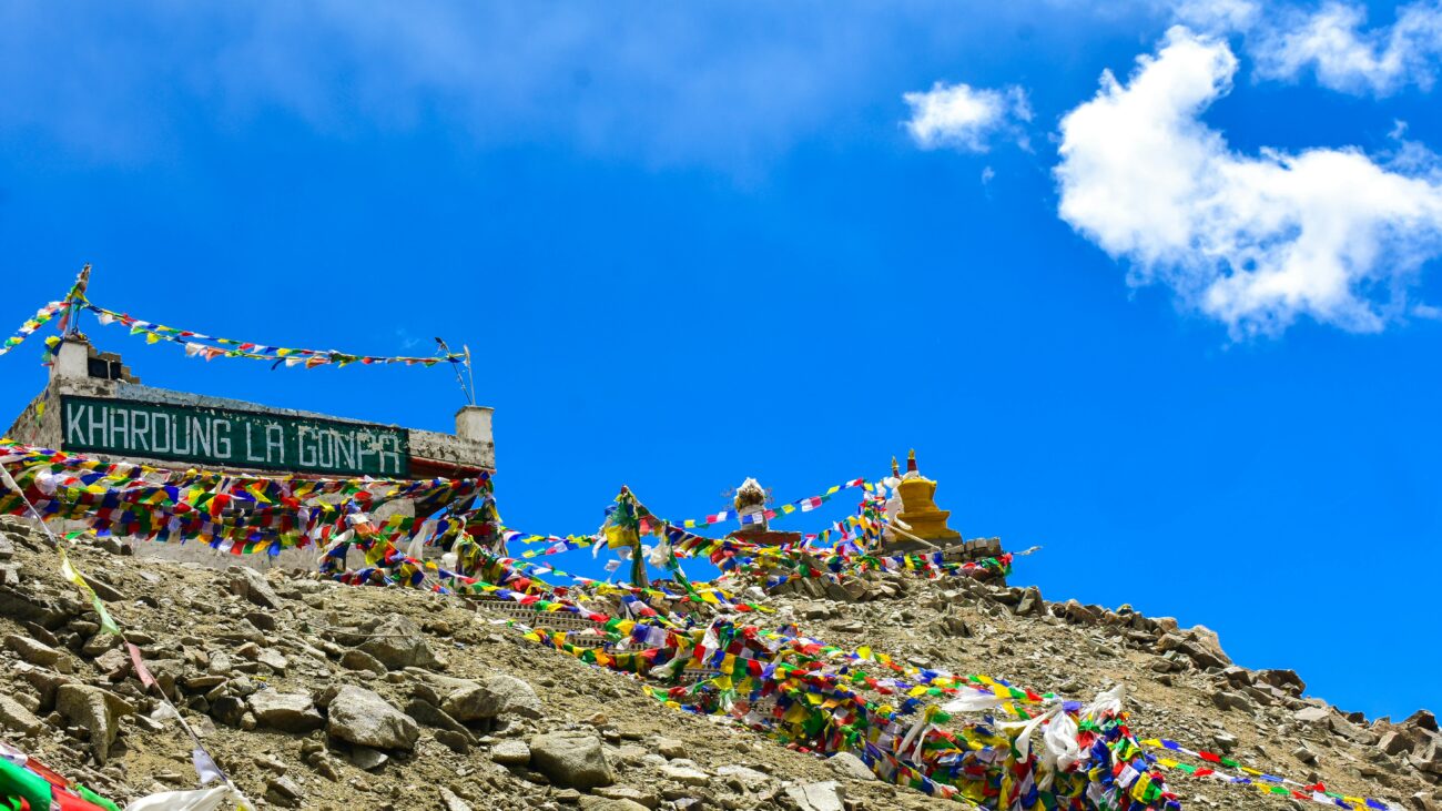 Snowy Khardung La Pass