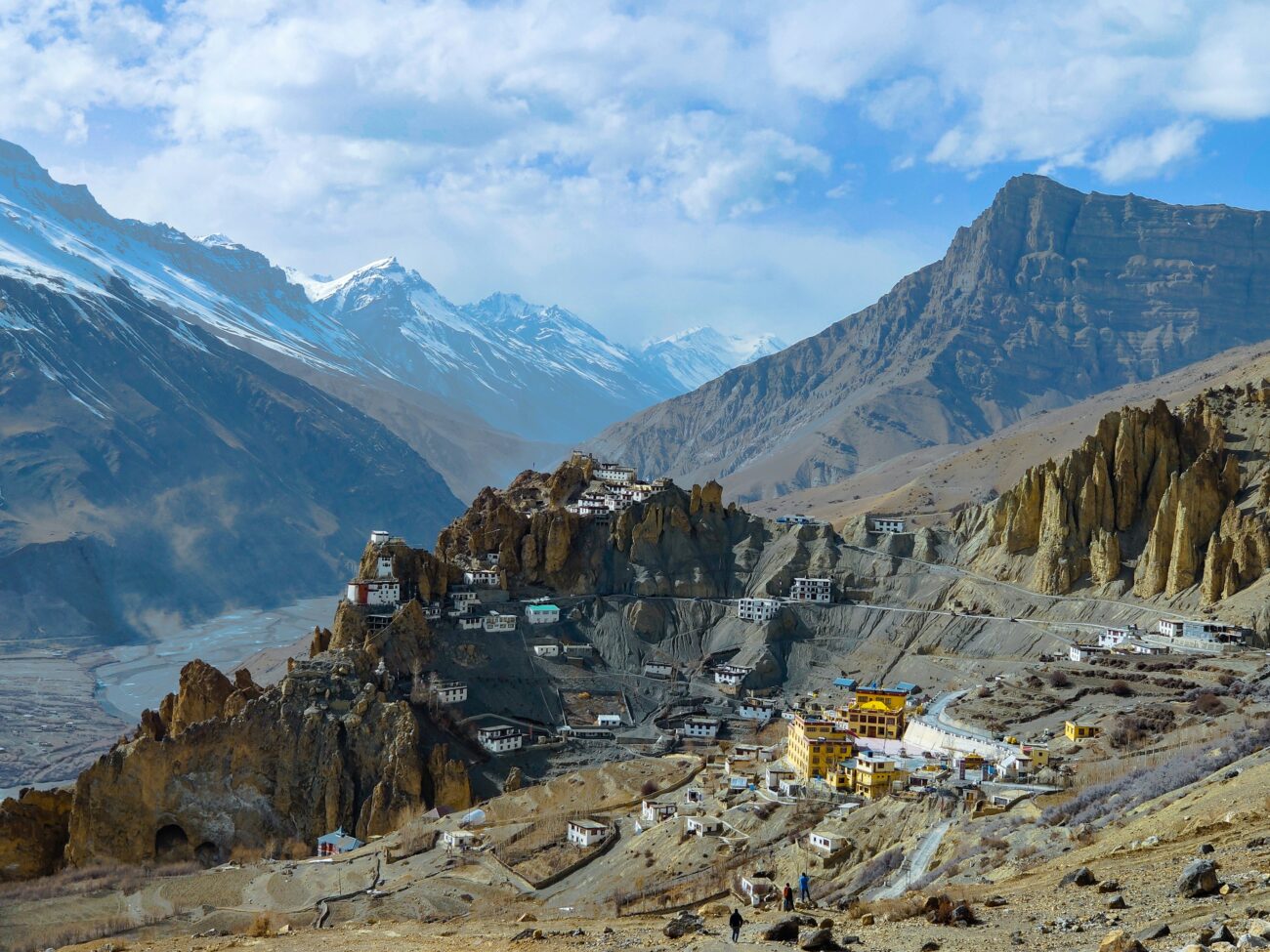 Spiti Valley with barren Himalayan peaks