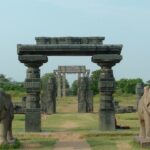 Warangal Fort’s iconic stone arches and Khush Mahal under a vibrant Telangana sky